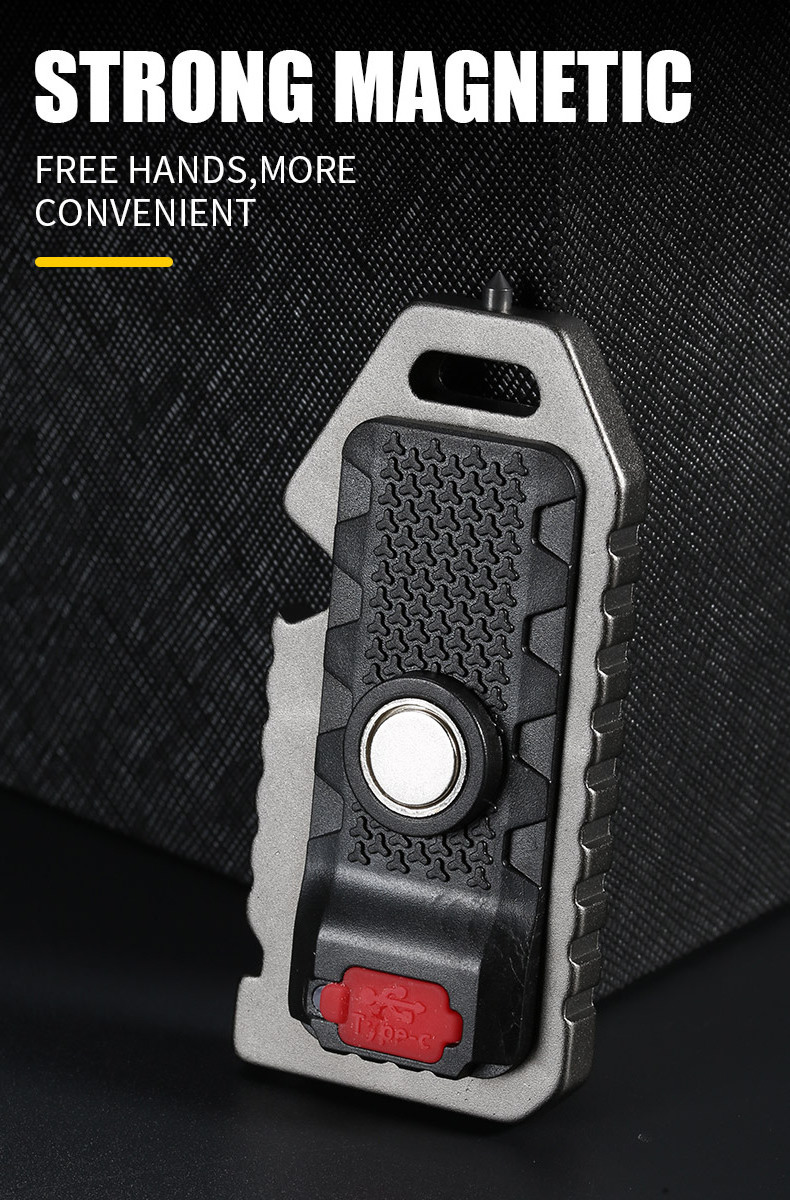 Wholesales Abs Portable Pocket Five Light Modes Multifunction 5 In 1 Whistle Survival Keychain Flashlight For Camping