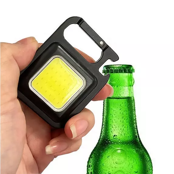 New Portable 500 Lumen Magnetic Super Bright Mini Working Light Cob Flashlight Camping Keychain Work Light