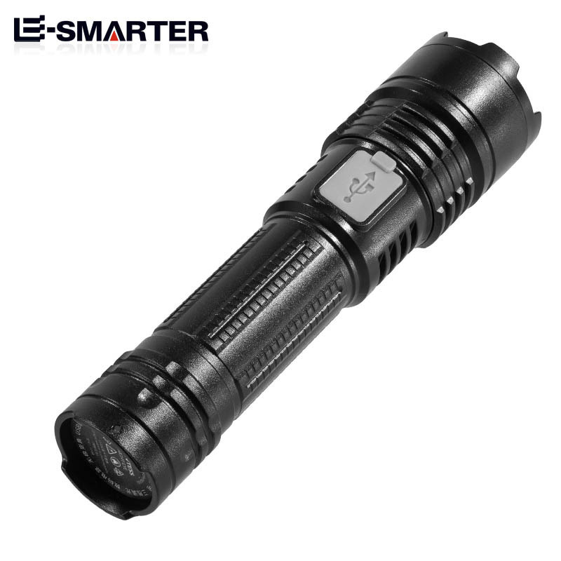 Powerful Handheld Zoomable Ipx5 Waterproof Super Bright Rechargeable 100000 Lumen Head Light Flashlight