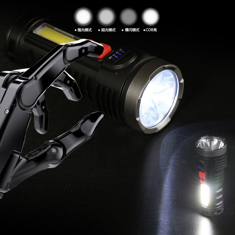 Lanterna Super Powerful Linterna Zoomable Usb Rechargeable Tactical Led Diving Flashlight