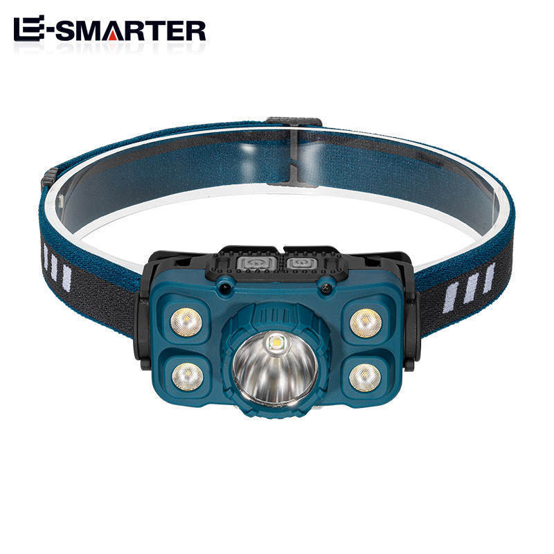 650Lumens Cob 270 Degrees Led Wide Beam Flashlight Headlight Rechargeable Camping Outdoor Motion Sensor Headlamp