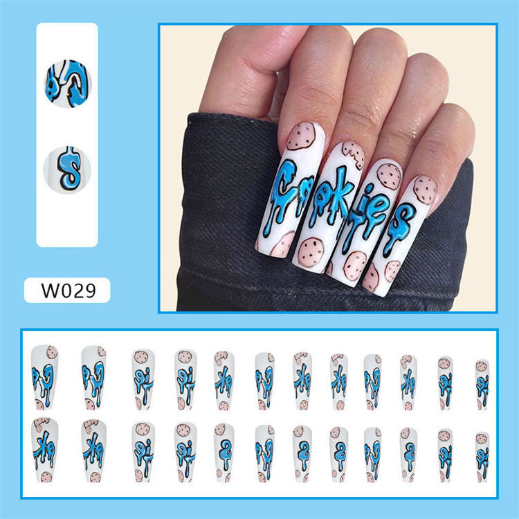 fake nail wholesale price 24 piece handmade press on nails full coverage 2xl coffin nail tips artificial fingernails false glue