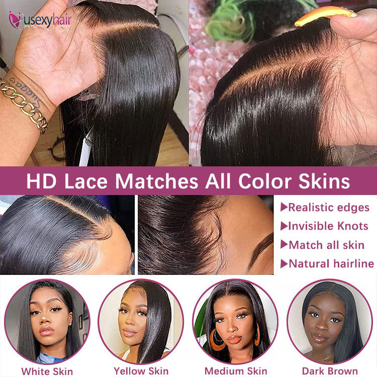 Frontal Glueless Full Hd Lace Wig,Cuticle Aligned Virgin Raw Indian Hair Wig,Unprocessed 100% Full Lace Human Hair Wig