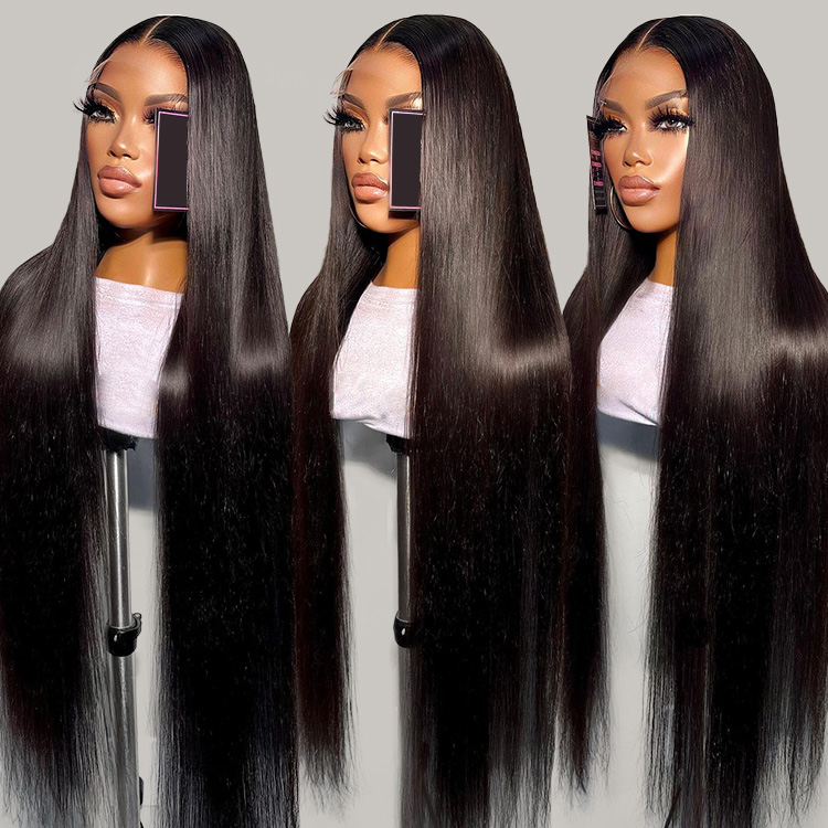 Frontal Glueless Full Hd Lace Wig,Cuticle Aligned Virgin Raw Indian Hair Wig,Unprocessed 100% Full Lace Human Hair Wig