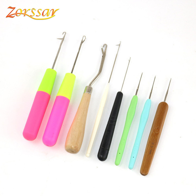 Plastic Crochet Hair Hook Needle For Crochet Braids Extension Making Wig Dreadlock Tools