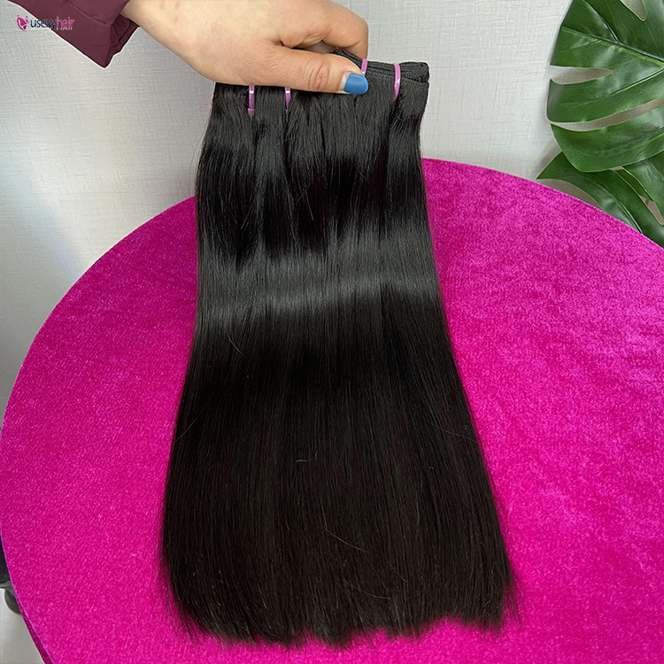 Super Double Drawn Vietnamese Virgin Human Hair 14A Grade Bone Straight Vietnam Human Hair Extension, Bundle Raw Vietnamese Hair