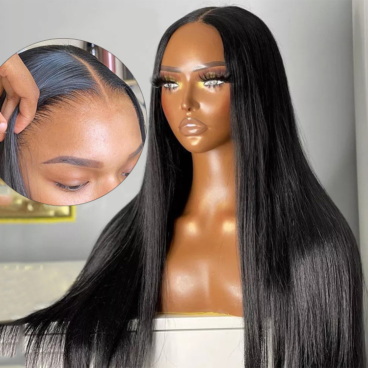 Frontal Glueless Full Hd Lace Wig,Cuticle Aligned Virgin Raw Indian Hair Wig,Unprocessed 100% Full Lace Human Hair Wig