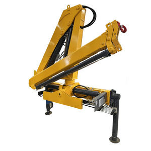 High Quality Pickup Mounted Crane Folding Arm Small 1.5 Ton 3 Ton Crane Truck In Turkey