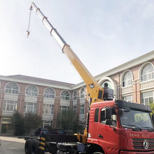 User-friendly 12 ton U-Arm straight jib hydraulic crane arrow telescopic boom truck mounted crane