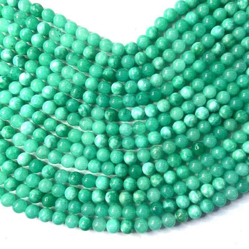 Lemon Optimized Glossy Beads Wholesale Bracelet Loose Beads Dyed Jade is available in 4 colors