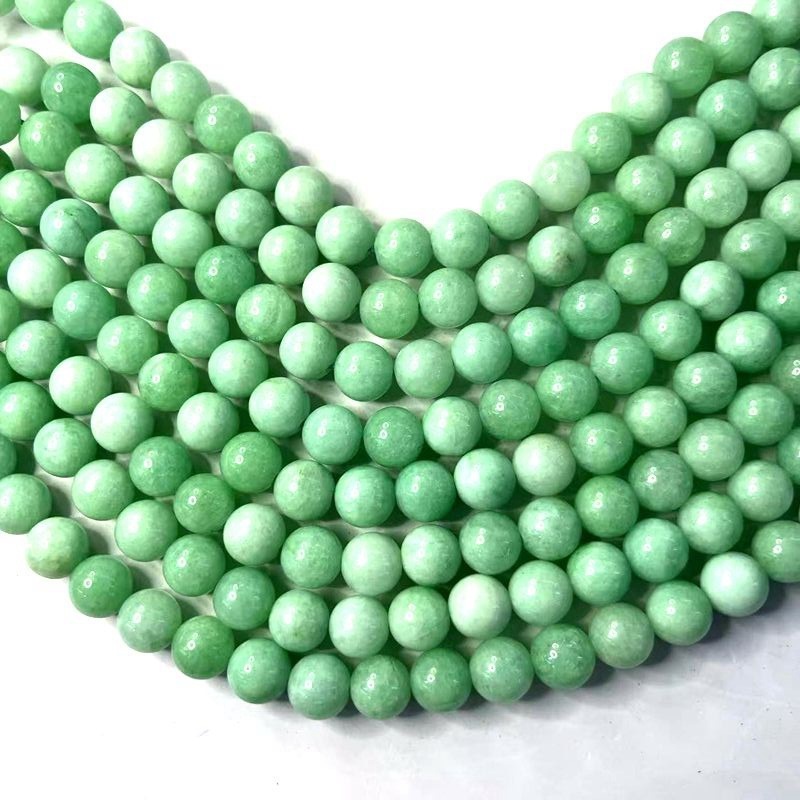 Lemon Optimized Glossy Beads Wholesale Bracelet Loose Beads Dyed Jade is available in 4 colors