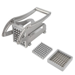 Multifunctional Veggie Shredder Dicer Slicer Cutter Stainless Steel Heavy Duty Potato Food Vegetable Chopper 2 Blades Chips Tool