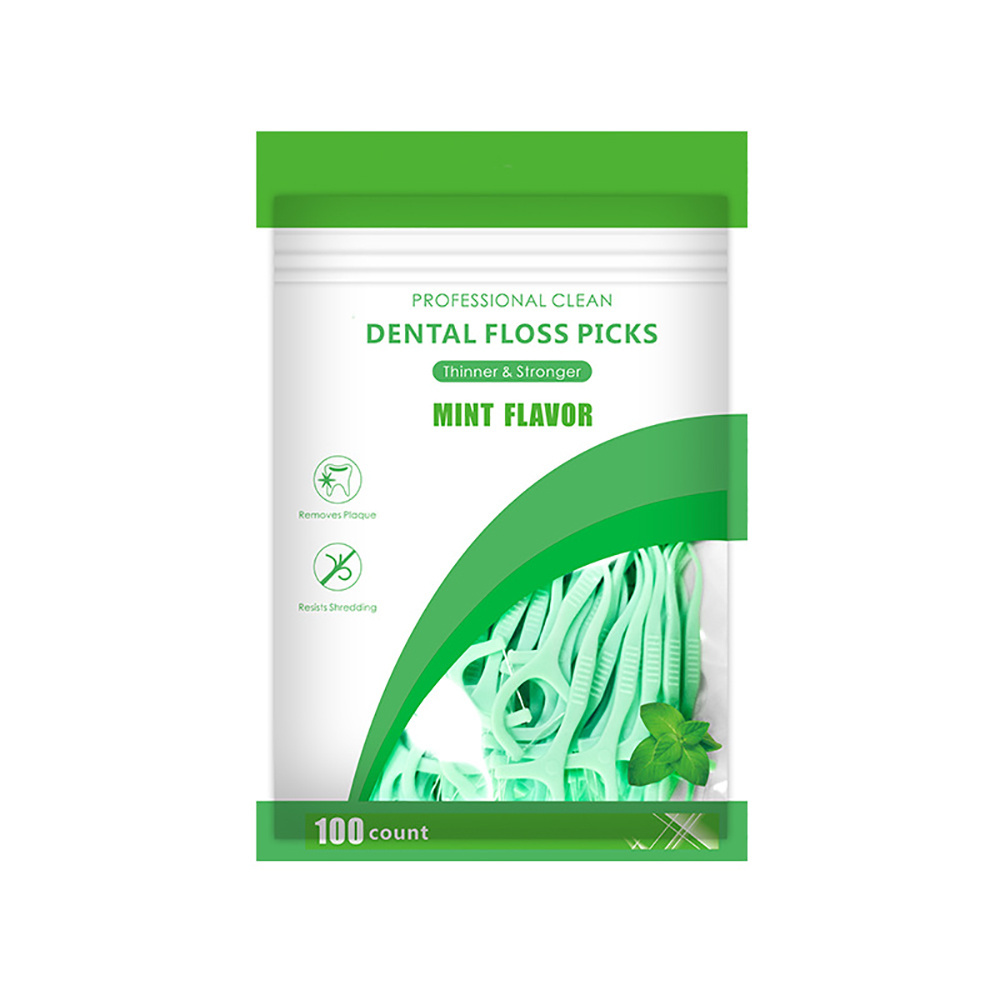 Individuall Package Zero Waste Charcoal Organic Flosser Adults Y Shaped Biodegradable Bamboo Bulk Pack Dental Floss Pick