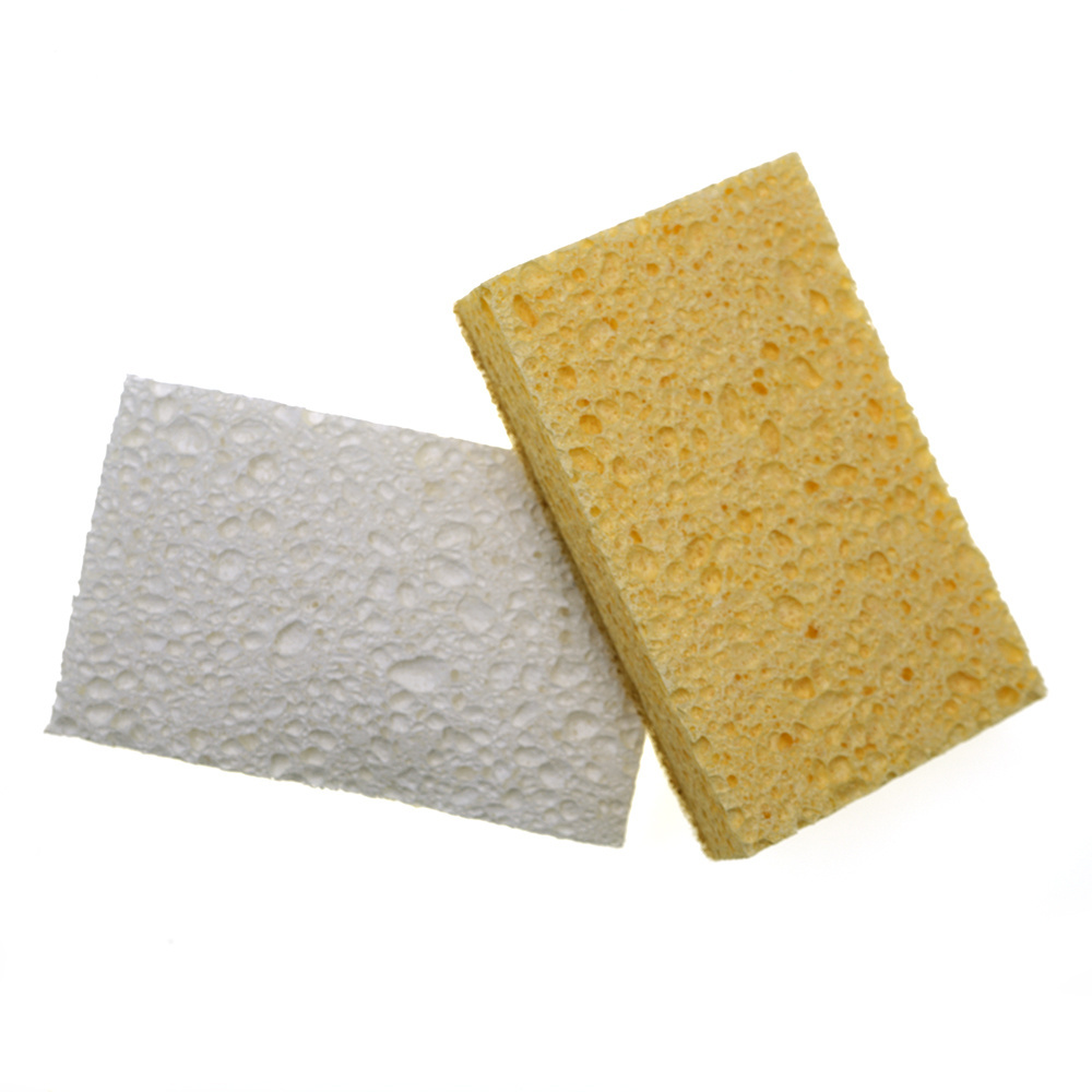 Dual Sided Side Natural Kitchen Cellulose Loofah Cleaning Spoonge Loofah Dish Washing Dishwashing Cellulose Loofah Pads Sponge