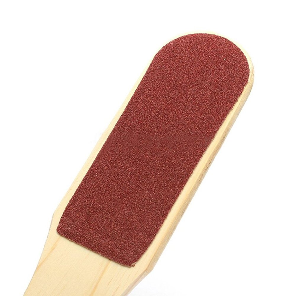 Hot Sale Wooden Custom Logo Pedicure Cleaning Tools Pumice Stone Foot Callus File Scrapper Scrubber