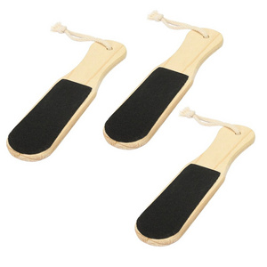 Hot Sale Wooden Custom Logo Pedicure Cleaning Tools Pumice Stone Foot Callus File Scrapper Scrubber