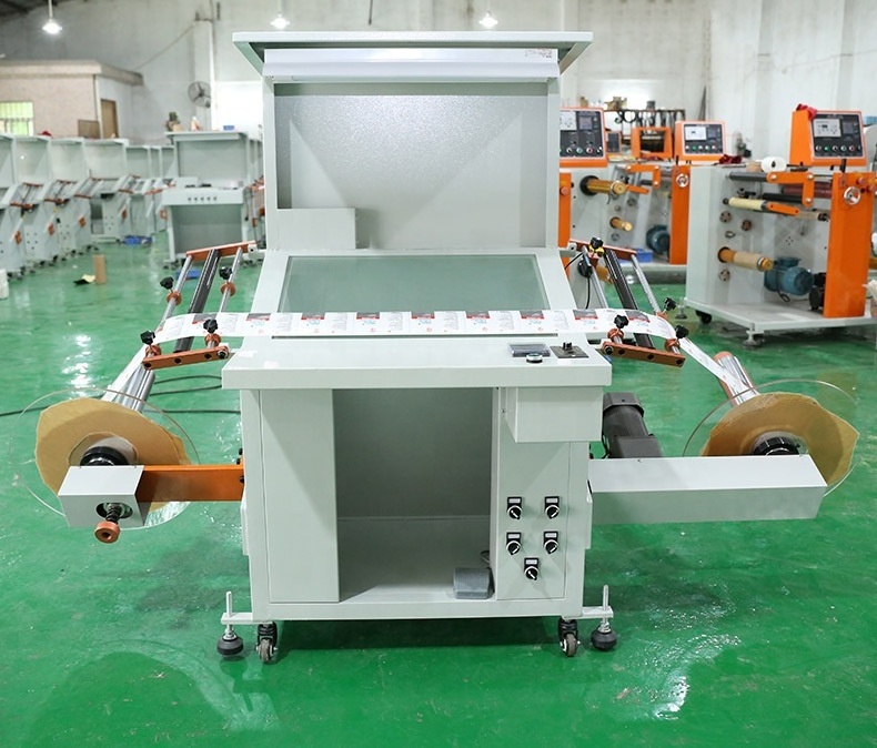 Oblique Self-adhesive Trademark Label Printing Inspection Rewinding Equipment