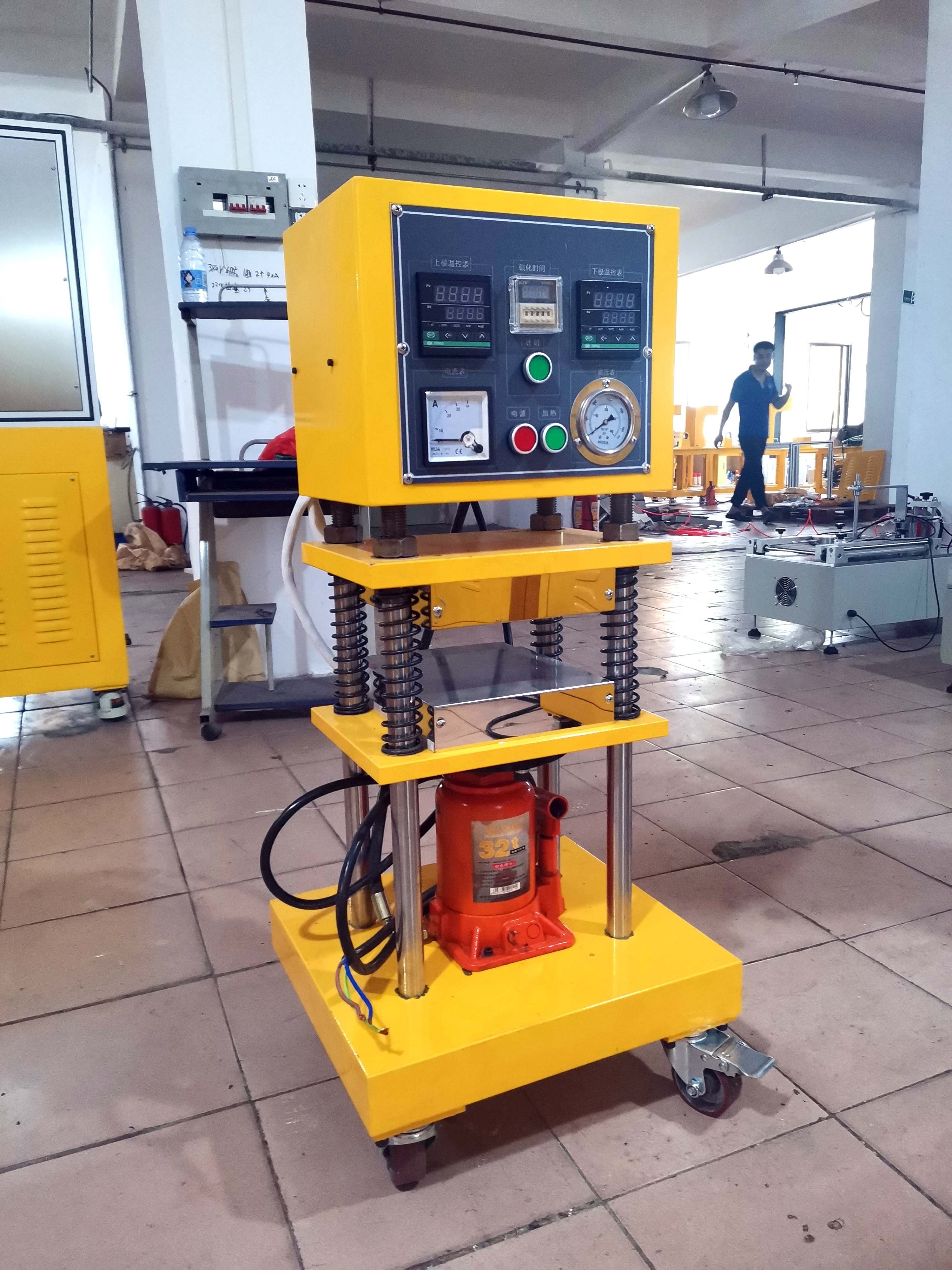 Manual Rubber Heat Flat Vulcanizing Machine Lab PVC Vulcanizer Equipment