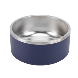 high quality Stainless steel durable bowls double wall dog accessories supplies luxury water bowl pet cat dog food bowl