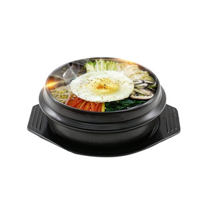 2024 hot selling Natural korean cuisine restaurant cookware stone pot casserole Korean Bibimbap bowl