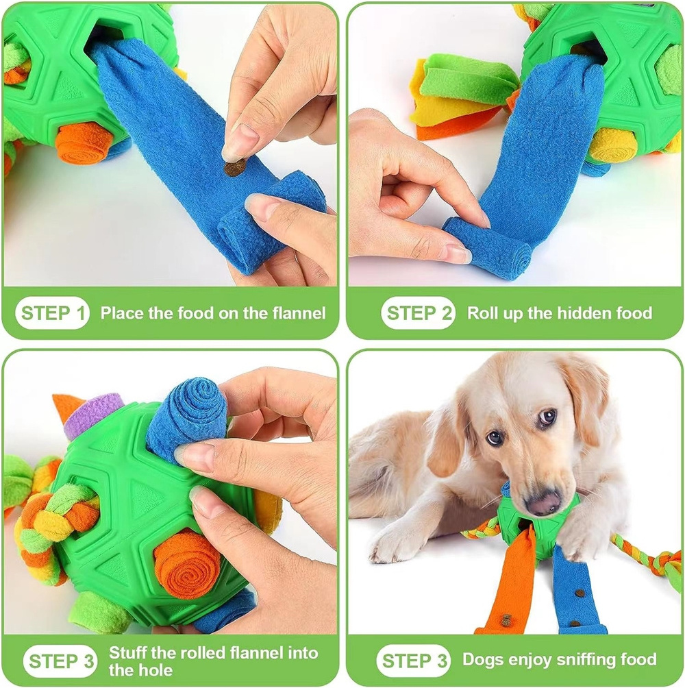 Factory Wholesale Interactive Pet Toys Dog Snuffle Toy Ball Slow Feed Food Dispenser Training Toy for dogs