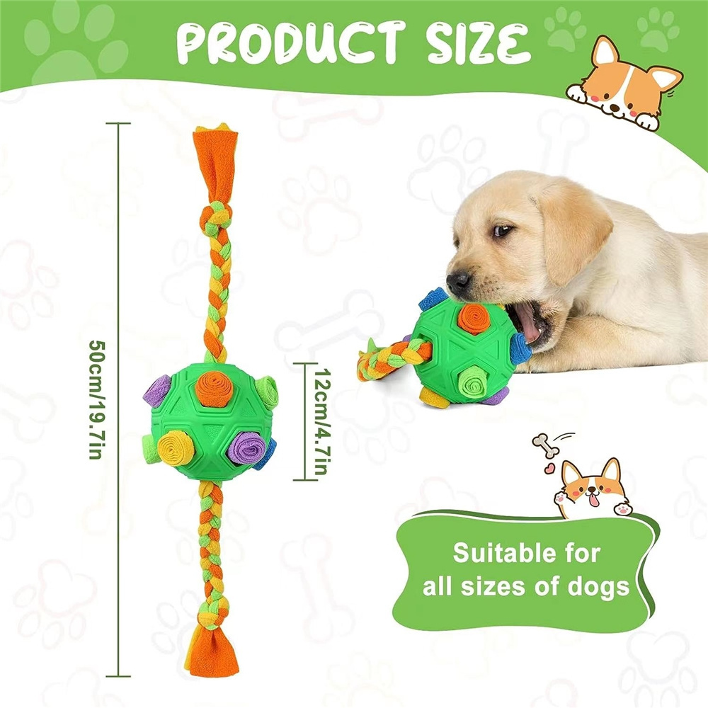 Factory Wholesale Interactive Pet Toys Dog Snuffle Toy Ball Slow Feed Food Dispenser Training Toy for dogs