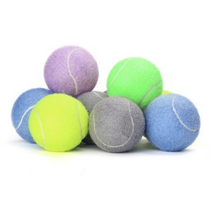 Custom logo Eco-Friendly Throwing Chew Toys for dogs Rubber squeaky Pet Tennis Balls interactive Dog toy ball