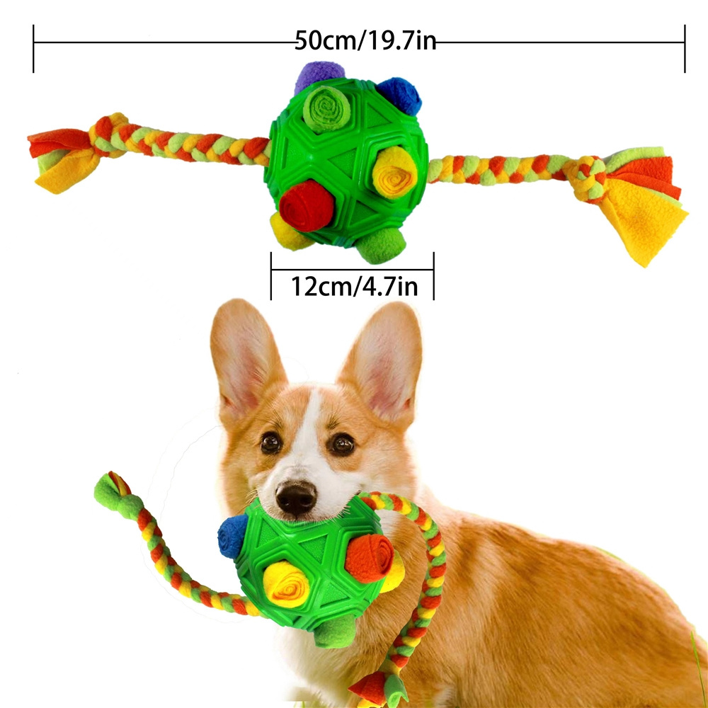 Factory Wholesale Interactive Pet Toys Dog Snuffle Toy Ball Slow Feed Food Dispenser Training Toy for dogs