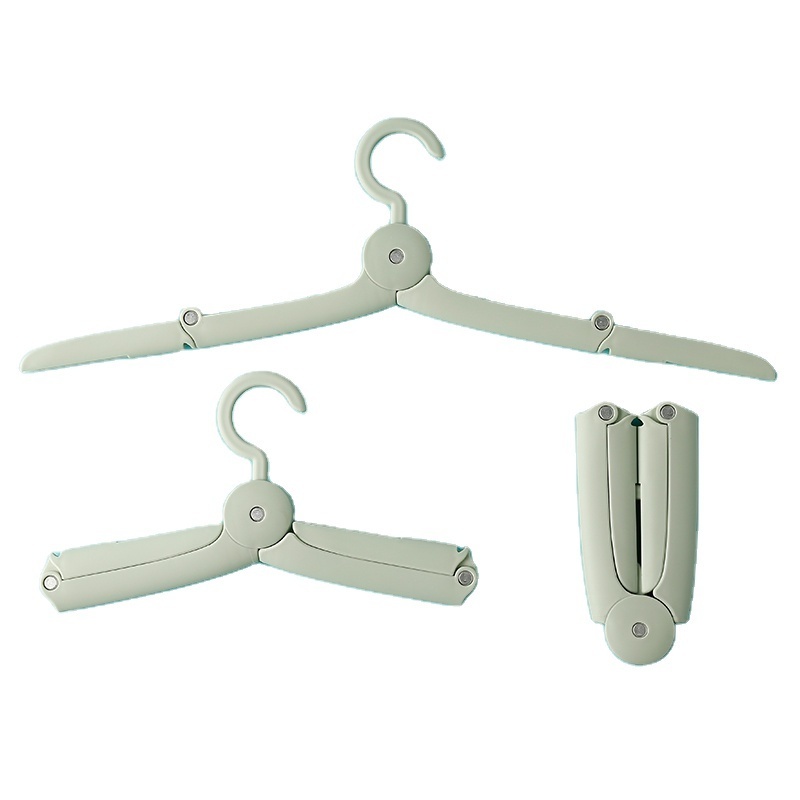 Wholesale price expandable foldable coat hanger rack plastic laundry hanger foldable for travel