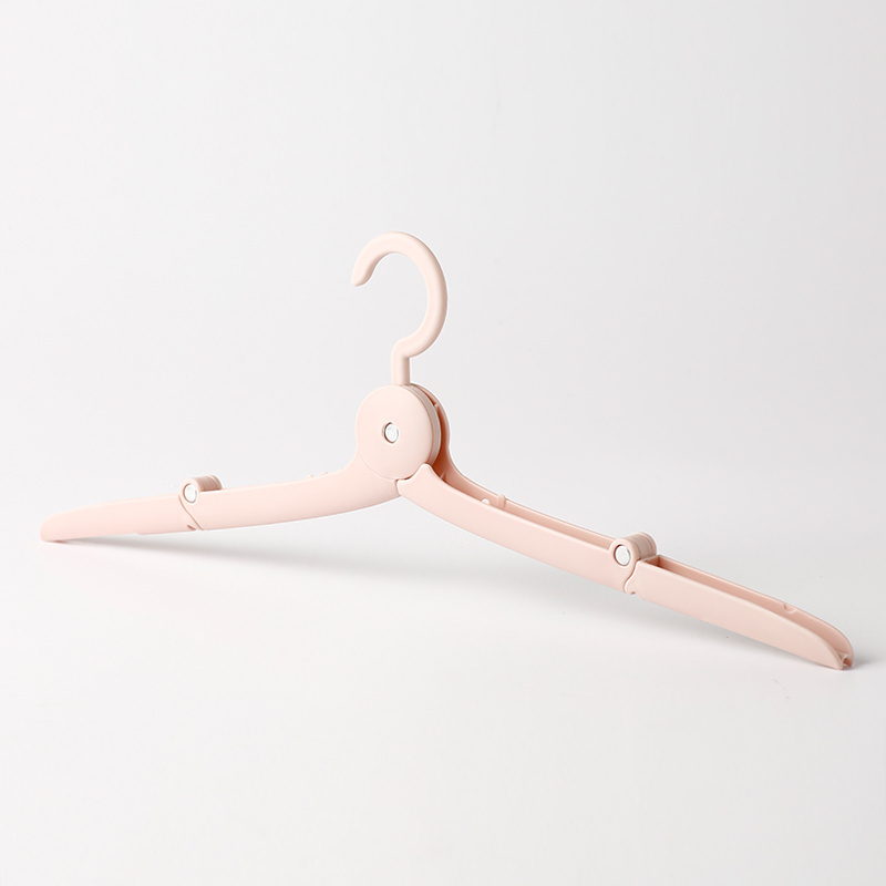 Wholesale price expandable foldable coat hanger rack plastic laundry hanger foldable for travel