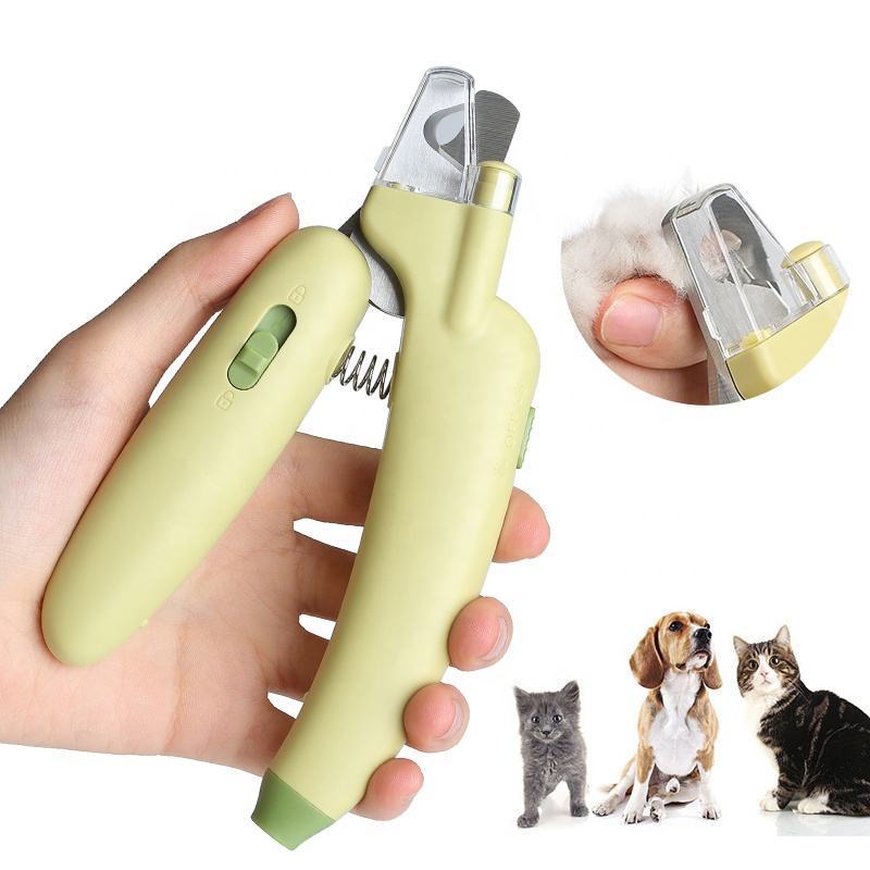 Wholesale 3-In-1 Led Blood Line Light Dogs Nail Clipper For Pets Nail Grinder With Led Light Grinder Cat nail clippers