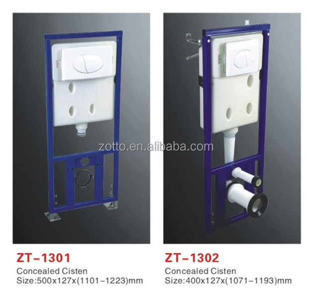 High Quality Dual Flush Concealed Cistern Wall Hung Toilet Plastic Water Tank