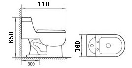 China Suppliers Sanitary Ware Modern WC Bathroom Commode Bowl Cheap Ceramic Siphon One-piece Toilet Bowl For Bathroom