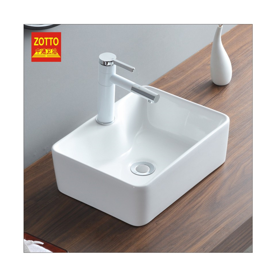 Hot Sale Ceramic Bathroom Porcelain Washroom Lavabo Rectangle Art Wash Hand Basin