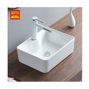 Hot Sale Ceramic Bathroom Porcelain Washroom Lavabo Rectangle Art Wash Hand Basin