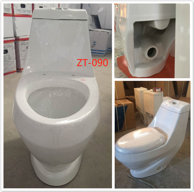 Direct selling price sanitary ware engineering bathroom luxury toilets one piece gold color toilet