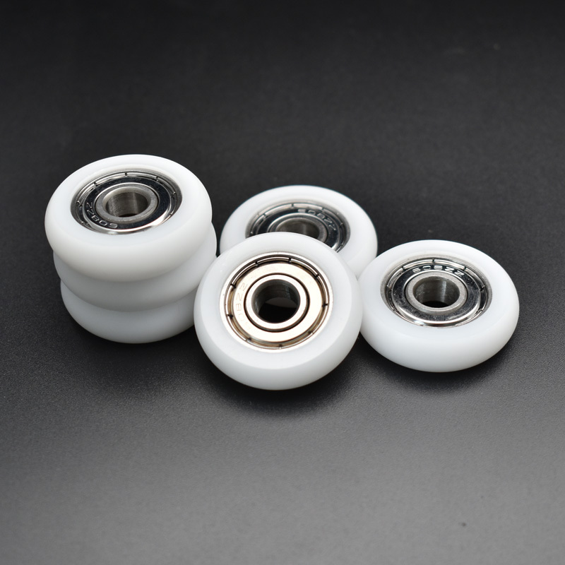 POM Ball Bearing Wheels for Aluminium Sliding Door and Window OEM Furniture Plastic Nylon Roller Wheel with 608zz 626 Bearing