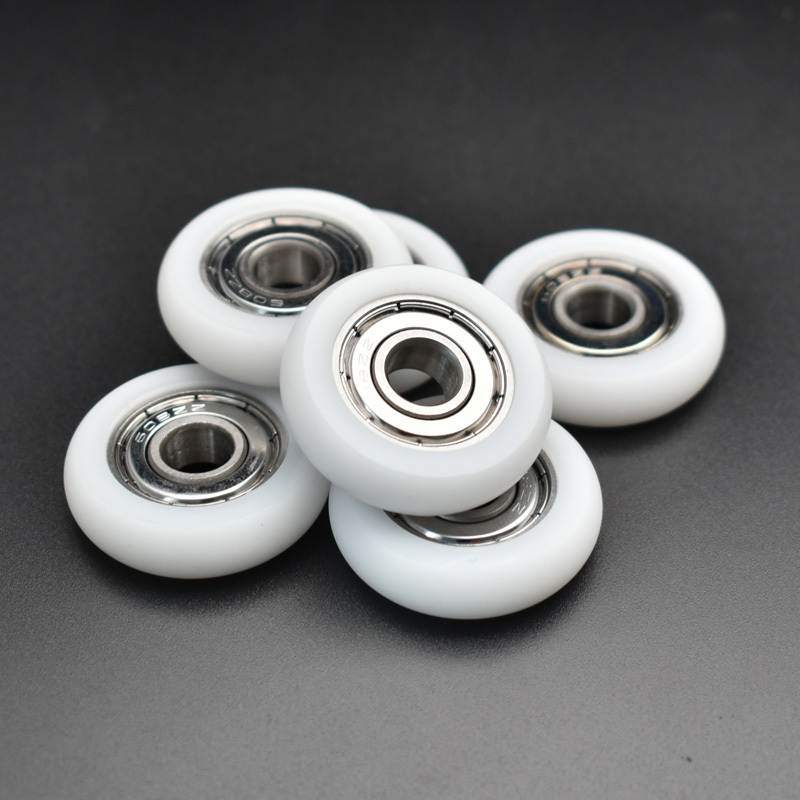 POM Ball Bearing Wheels for Aluminium Sliding Door and Window OEM Furniture Plastic Nylon Roller Wheel with 608zz 626 Bearing