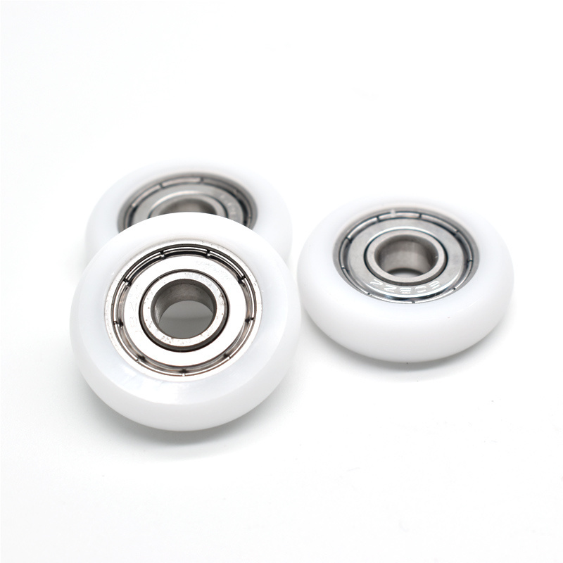 POM Ball Bearing Wheels for Aluminium Sliding Door and Window OEM Furniture Plastic Nylon Roller Wheel with 608zz 626 Bearing