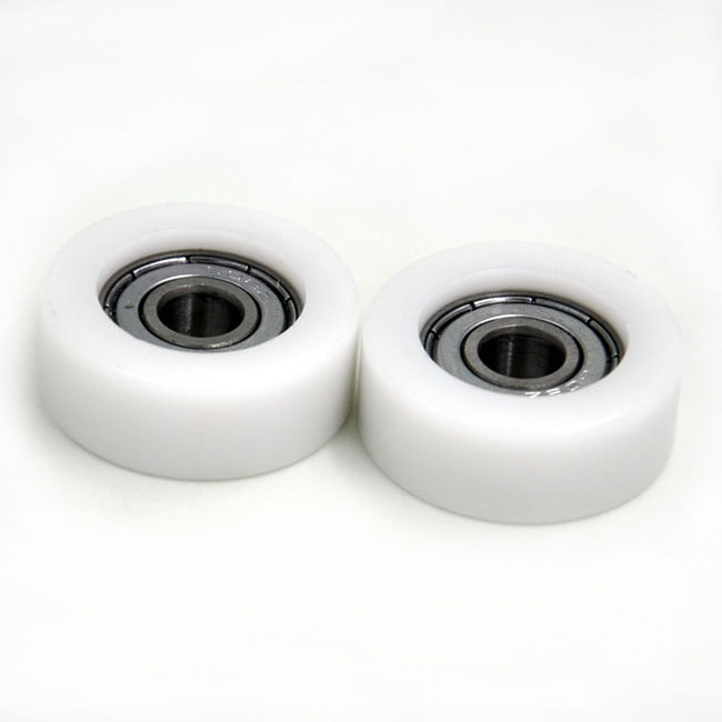 Small nylon cabinet roller wheel with bearings BS60832-12 8x32x12 sliding shower wardrobe door roller for sliding window