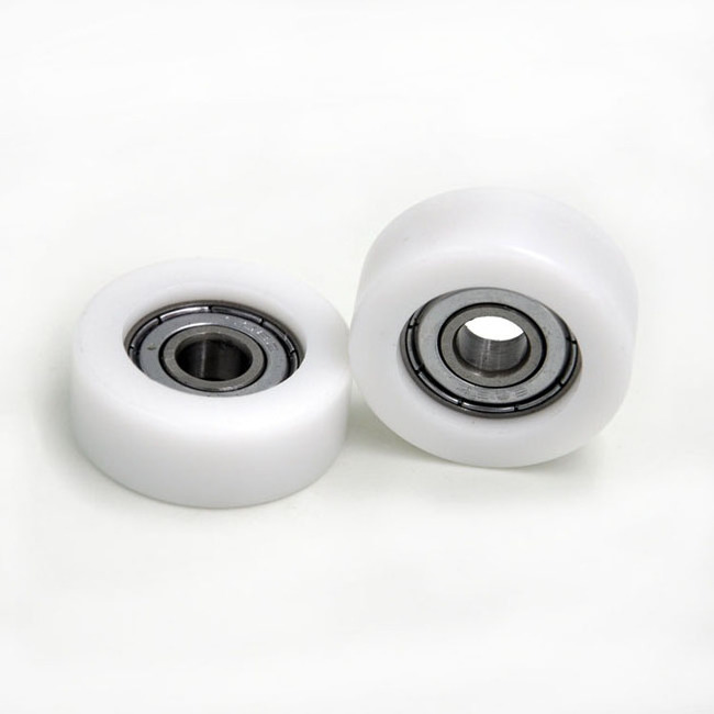 Small nylon cabinet roller wheel with bearings BS60832-12 8x32x12 sliding shower wardrobe door roller for sliding window