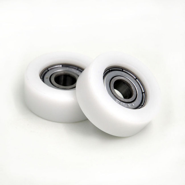 Small nylon cabinet roller wheel with bearings BS60832-12 8x32x12 sliding shower wardrobe door roller for sliding window