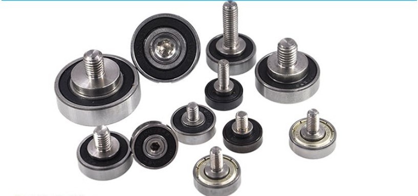 JS62619-6C1L8M6 626 6x19x6mm  js62619 threaded bearing shaft roller ball bearing roller guide bearing with bolt