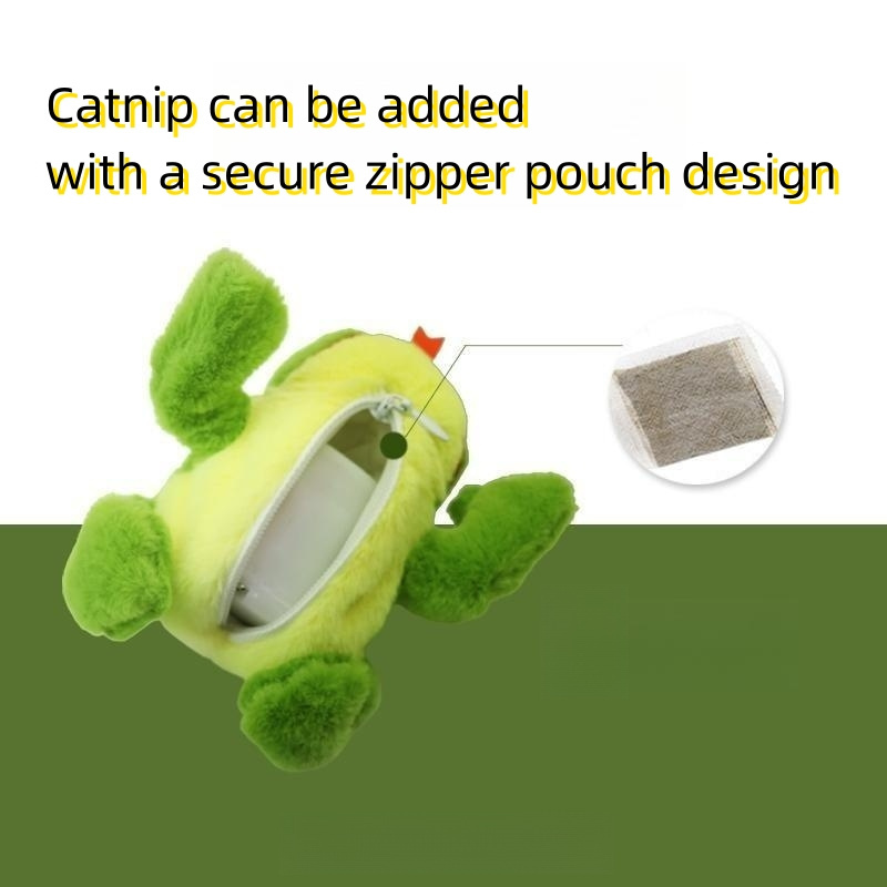 Pet Interactive Movement Toys Rechargeable Automatic Flying Squirrel Flapping Bird Cat Toy with Catnip