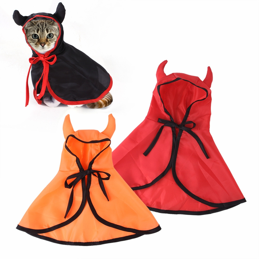 Best Multi-Color Durable Halloween Pet Accessories Comfortable Outfits Silky Fabric Pet Clothes Cape For Dog Cat Accessories