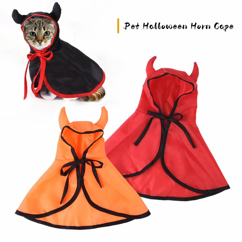 Best Multi-Color Durable Halloween Pet Accessories Comfortable Outfits Silky Fabric Pet Clothes Cape For Dog Cat Accessories