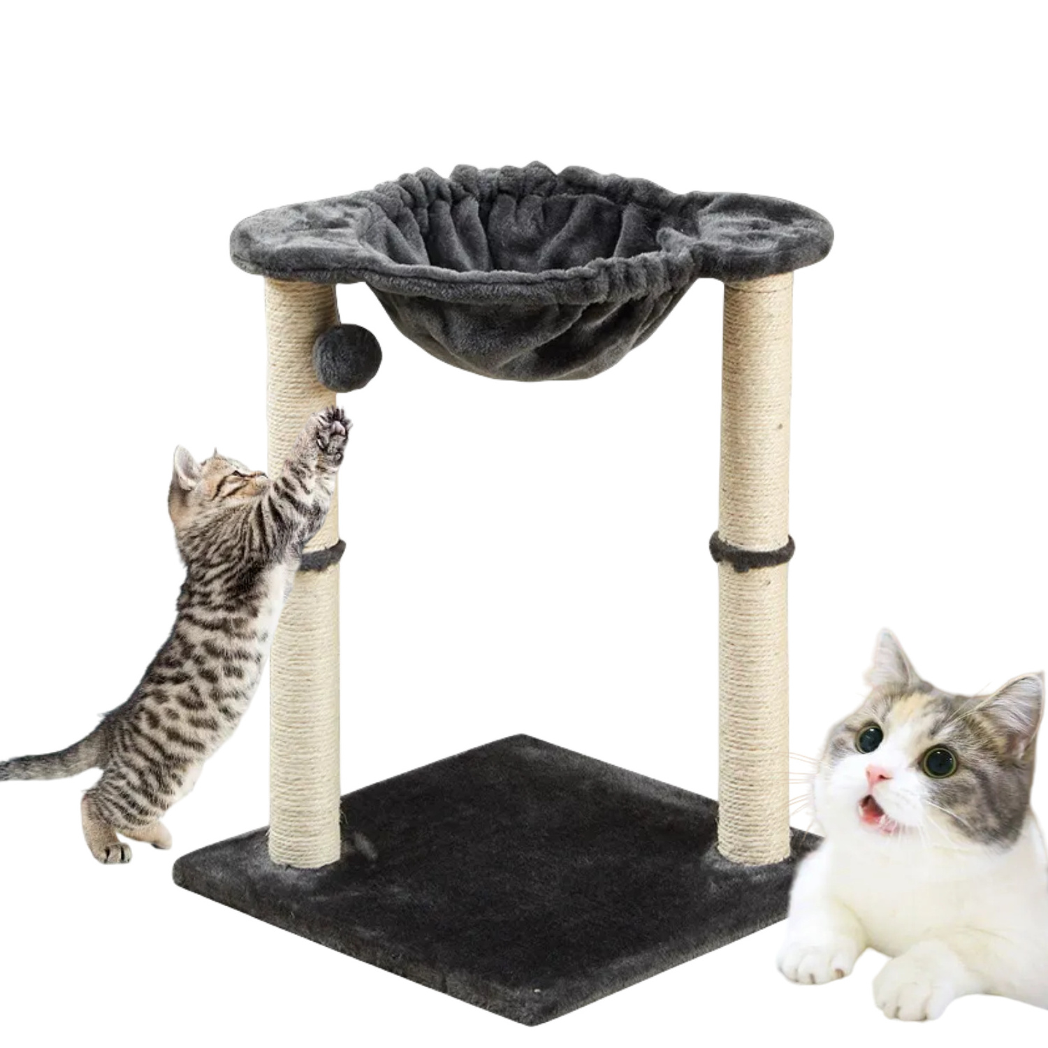 Factory Wholesale Modern Luxury Cat Scratcher Tower Scratching Post Sisal short Plush Stable Cat Tree