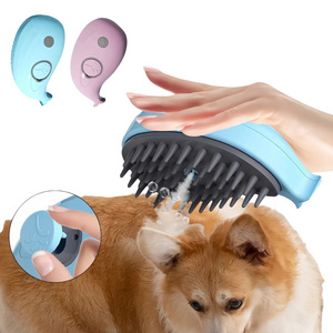 Custom Whales 3 In1 Steamy Pet Hair Removal Comb Steaming Cleaning Massage Cat Steam Brush for Dogs Cats