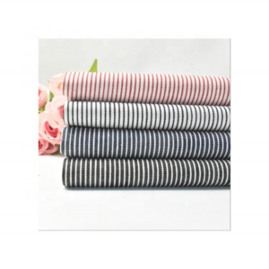 70 cotton 30 polyester hickory stripe denim fabric for bags