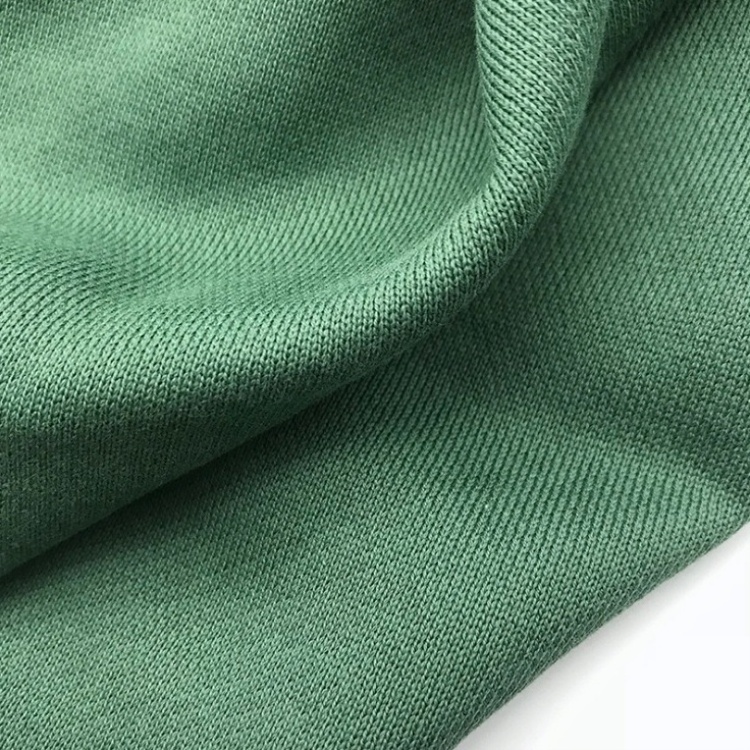 High quality green 100 cotton terry towelling fabric in roll